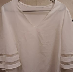 Pretty white dress blouse